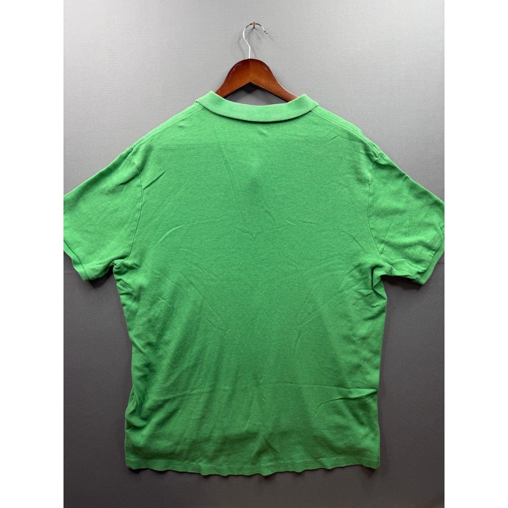 Polo Ralph Lauren Polo Shirt Mens Green Short Sleeve Classic Fit Large - Picture 6 of 7
